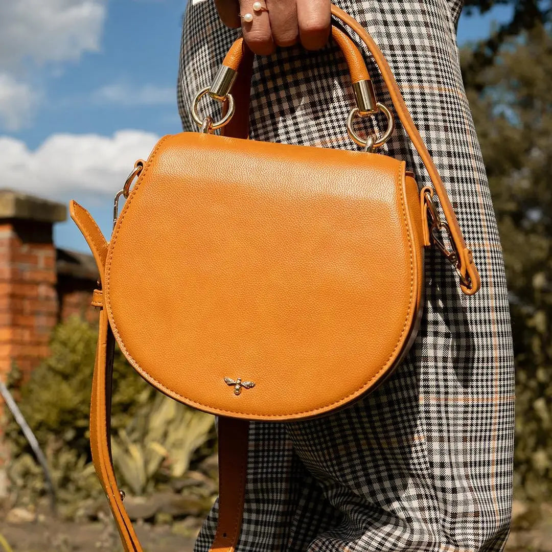 Fable Liberty Saddle Purse Tan